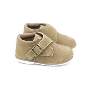 NEW ANGEL BABY boy's finch velcro bootie - toddler in khaki